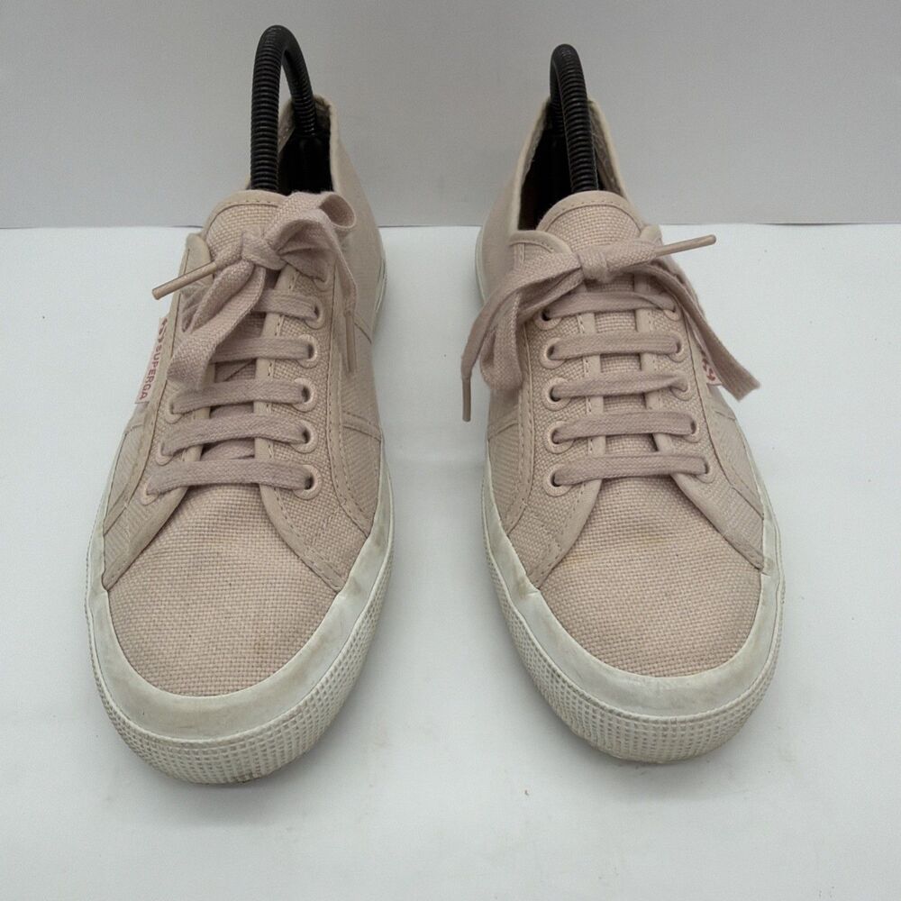 Superga 2750 Blush Pink Satin Low Top Lace Up Sneakers sz. 8.5/39.5